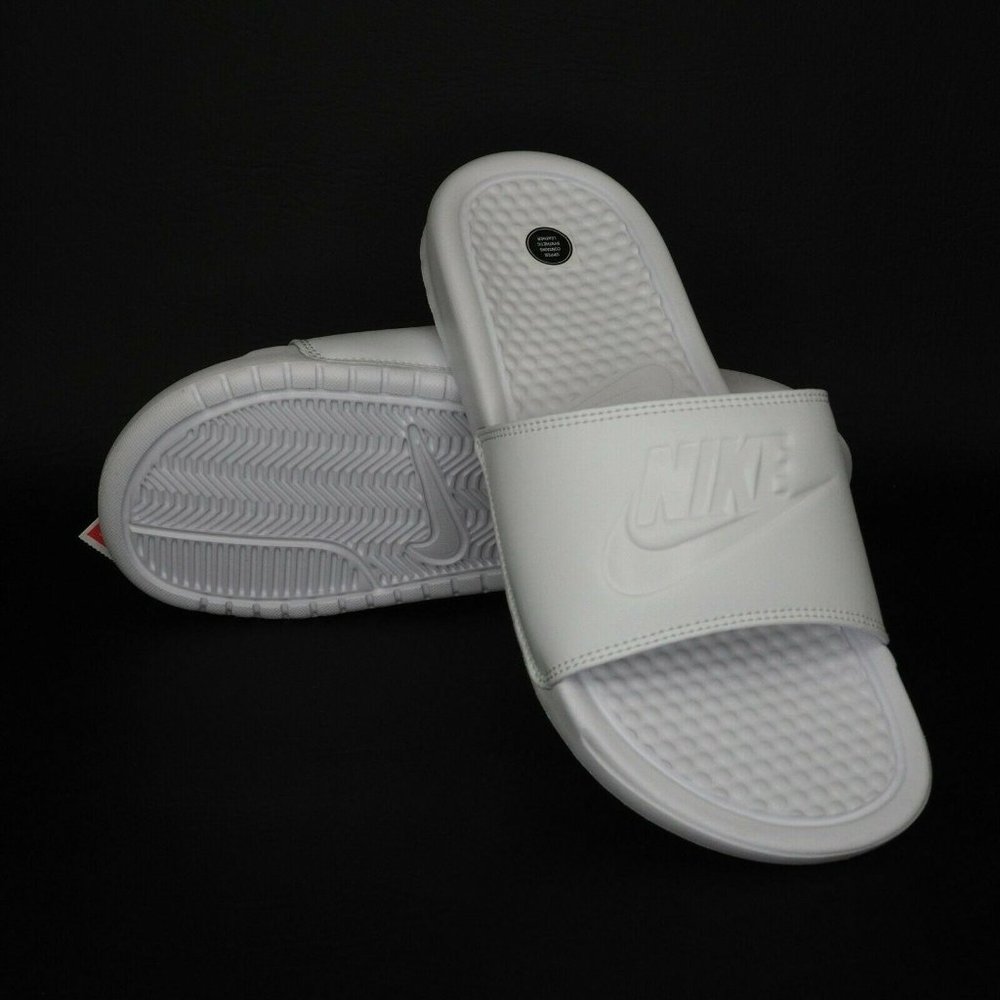 Nike Benassi JDI Womens Sandals Slide White - Picture 10 of 11